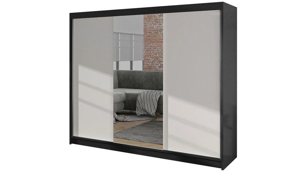 Шкаф-купе Джованна Белый 101/ Венге Цаво 3354  220*60*220