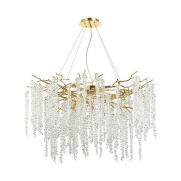 5005/14 HALL ODL23 639 золотой/прозрачный металл/хрусталь Люстра G9 14*40W BANCHE