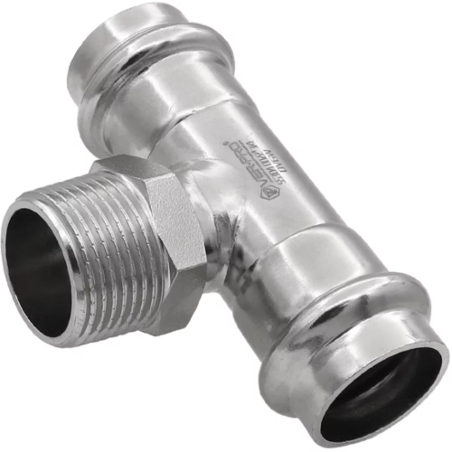 Тройник VIEIR нар.р. 15×1/2"×15 VER-PRO (60/5)