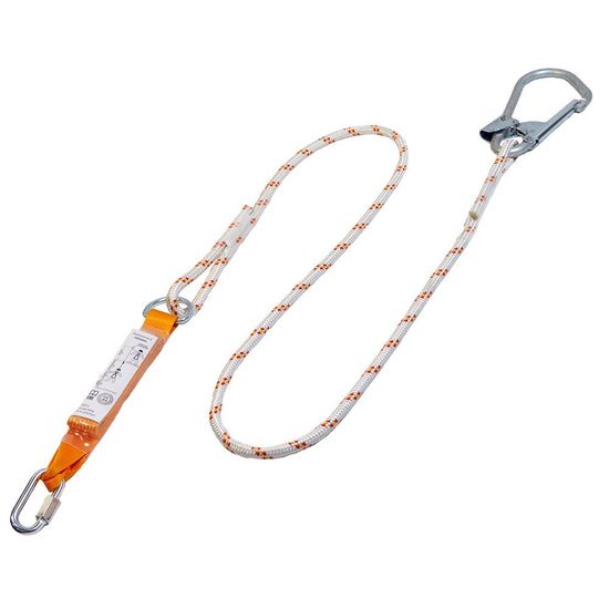 Строп аВ+Кс (исп.3) канат 2 м с амортизатором, большим монтажным и соединительным карабином