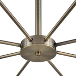 8100/8C COMFI LN26 106 бронза/белый металл/стекло Люстра потолочная Е14 8*40W 220V MAVE