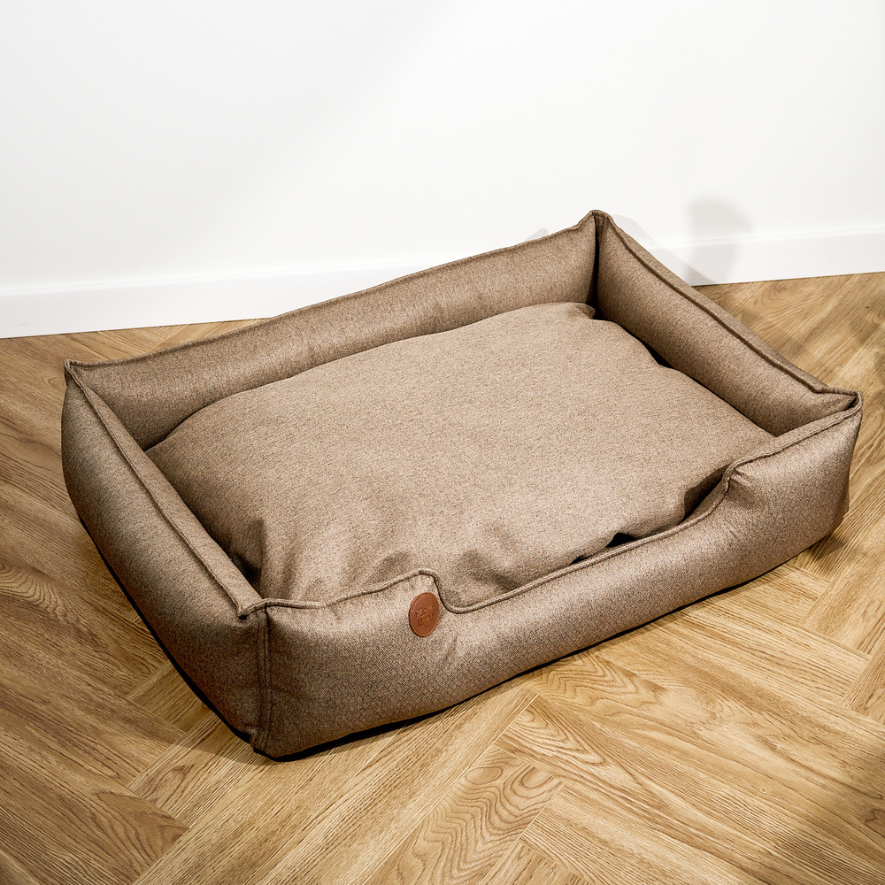 Лежанка из рогожки, коричневый Rachel WOW