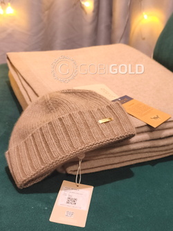 Шапка из 100% кашемира (GOBI) - бежевая