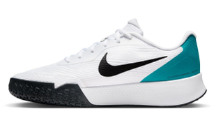 Мужские кроссовки теннисные Nike Vapor Lite 3 - white/black/radiant emerald