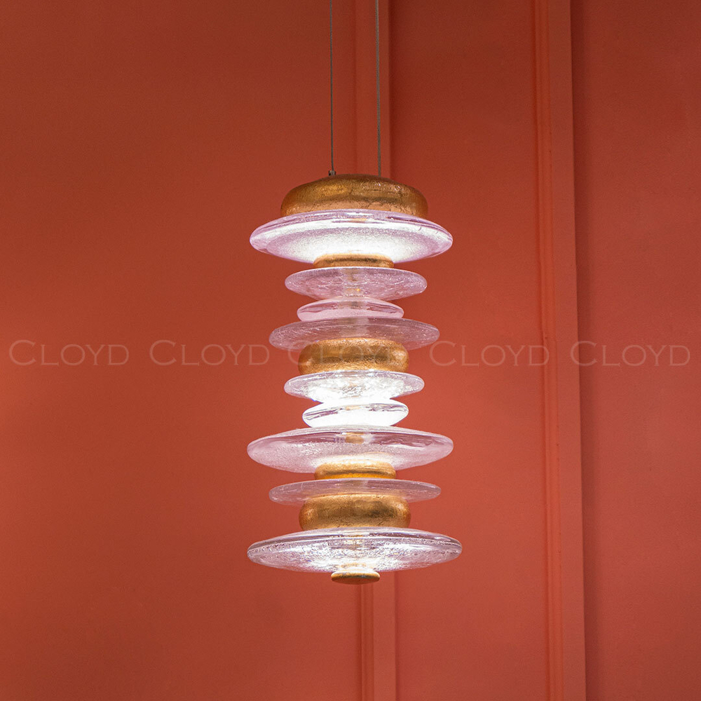 Подвесной светильник Cloyd GEFEST P3 / выс. 29 см - золото сусальн. (арт.10389)