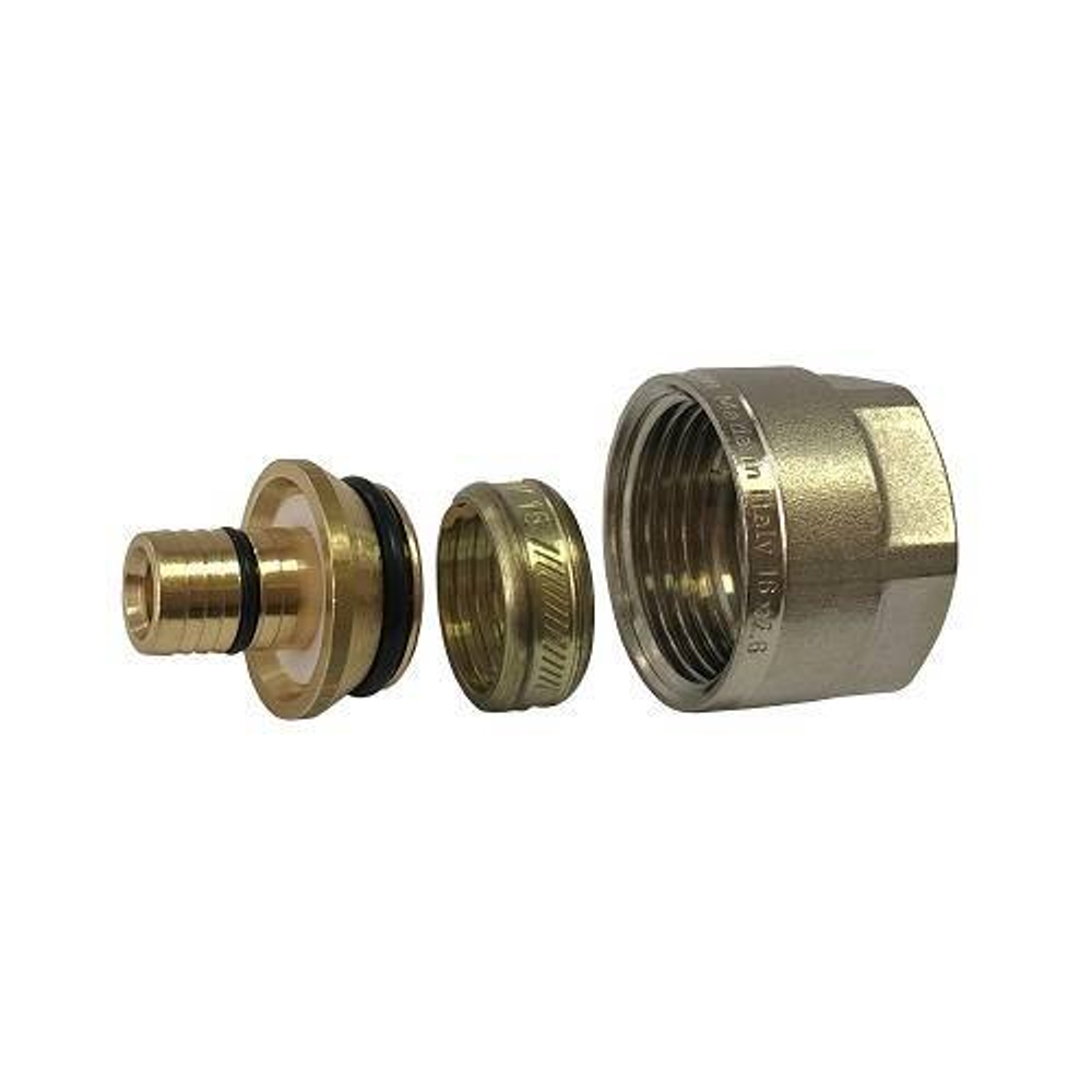 Соединение резьбозажимное STOUT - 16x2.6 x 3/4" (для металлополимерной трубы PE-Xс/Al/PE-Xс)