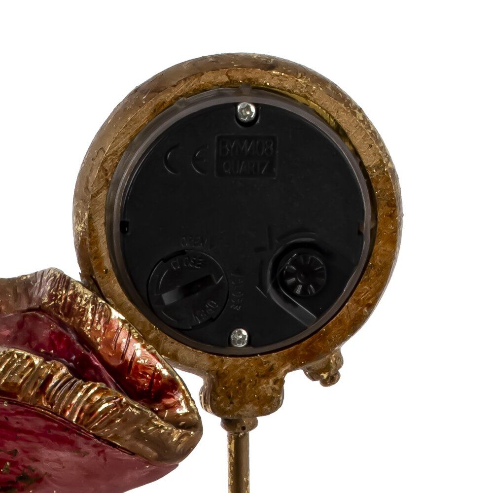 GAEM Фигурка декоративная с часами "Попугай" (LR44х1 н/п), L12 W13 H23 см