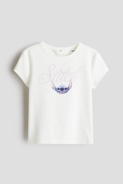 H&M Футболка с принтом, белый