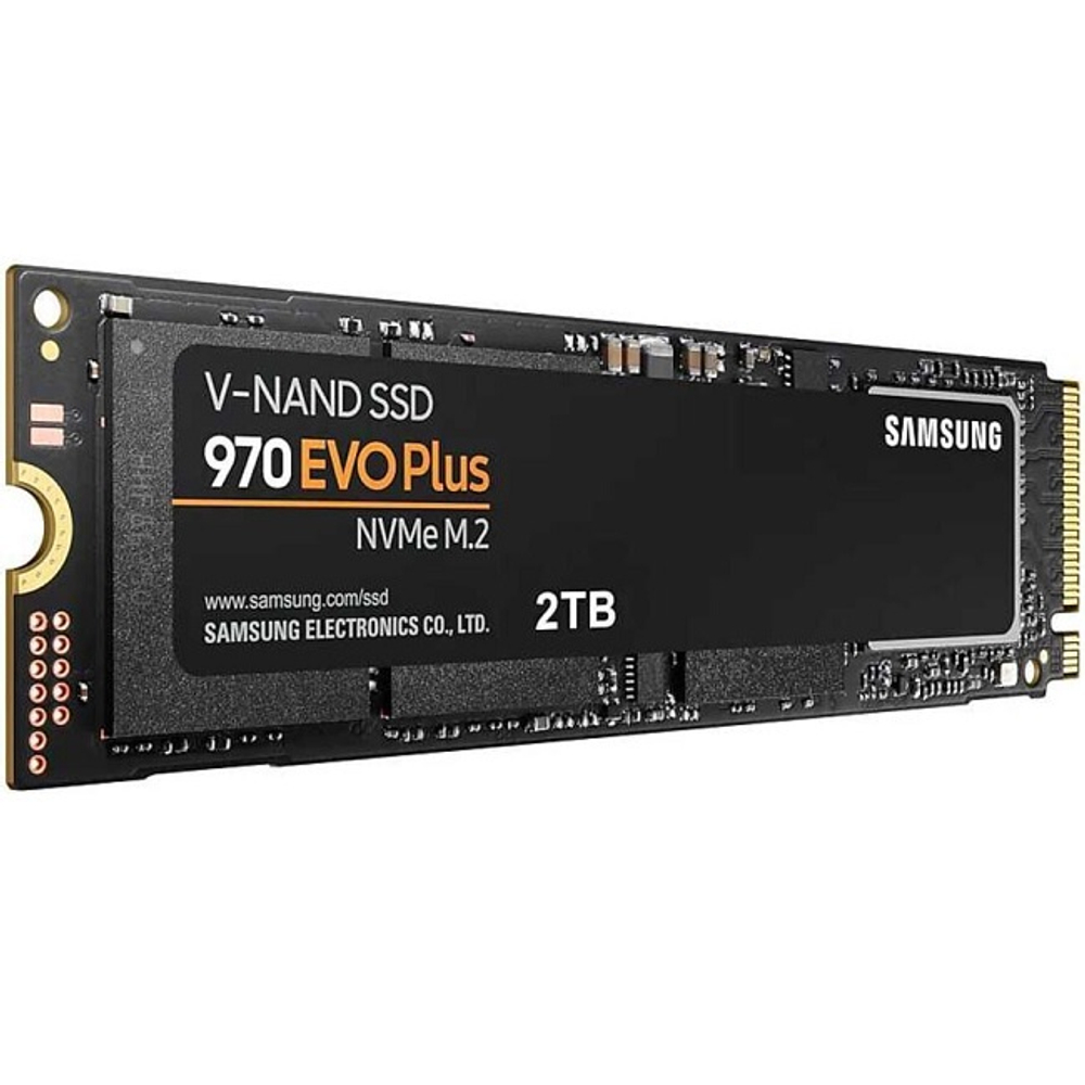 Жесткий диск SSD M.2 2Tb Samsung 970 EVO Plus, 3500/3300MBs, 480000 IOPS, 2280, PCI-E3.0x4 (MZ-V7S2T0BW)