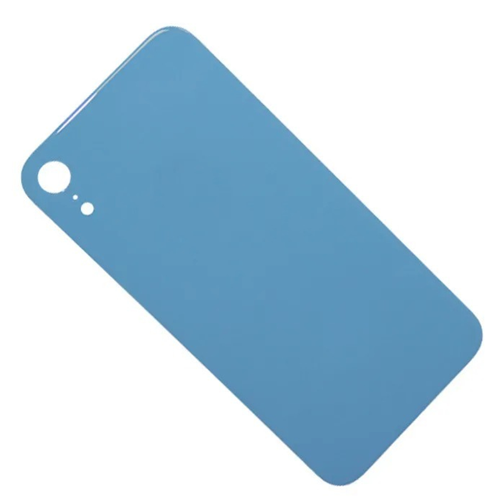 Задняя крышка для Apple iPhone Xr Голубой (стекло, широкий вырез под камеру)