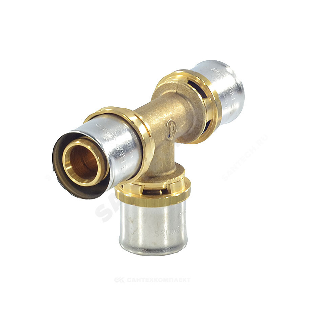 Тройник для МП/PE-X труб латунь пресс Дн 32 RM150 Giacomini RM150Y011