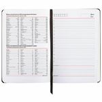 Ежедневник недатированный Brauberg Vista Black, А5, 136л, кожзам