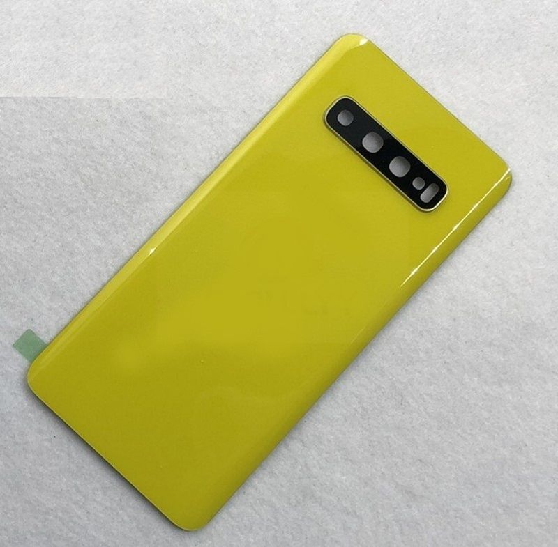 Задняя крышка для Samsung Galaxy S10 желтая