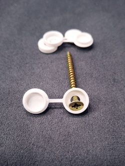 Пластиковые заглушки для саморезов, черные - 100 шт.