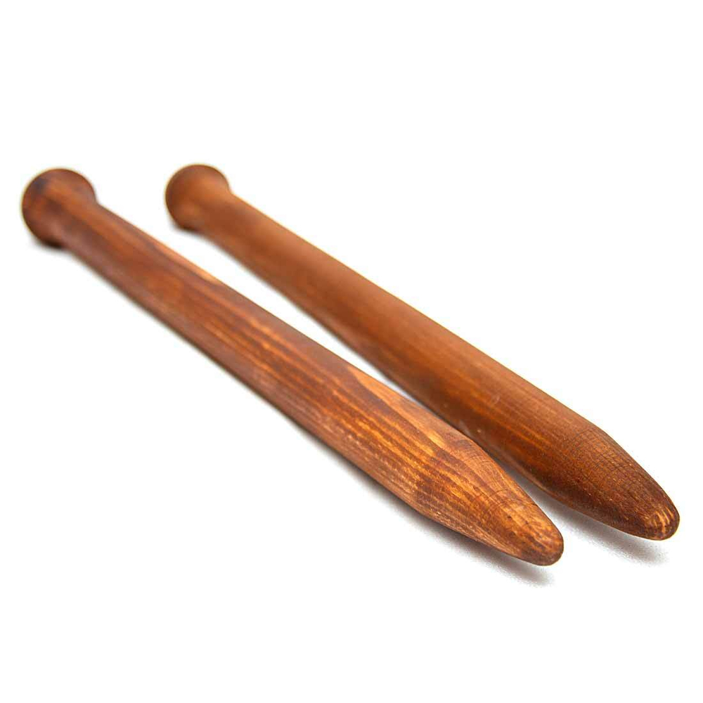 Гигантские Спицы для Толстой Пряжи из Дерева 30мм/400мм Сосна #N14