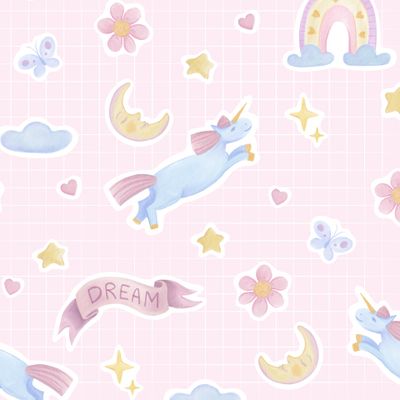 GRL PWR мечтательные единороги для девочки / на выписку