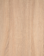 ARYA Стол  Ø 119 с бежевой столешницей с отделкой из меламина на стальных ножках с черной отделкой