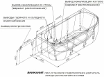 Ванна акриловая Радомир Вальс Макси 180х80 бесшовная фр. панель, комплект хром/слив-перелив Вальс