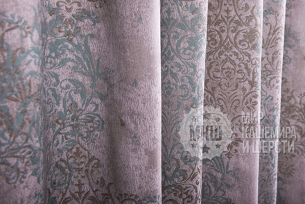 Шторы: ЛИМА (арт. BL01-134-03)  - (140х270)х2 см.  - (Возможна высота 250 см.) - бирюзовые