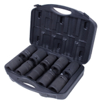 МАСТАК (100-68010C) Набор глубоких торцевых головок 1", шестигранные, 21-41 мм, для мультипликатора, 10 предметов