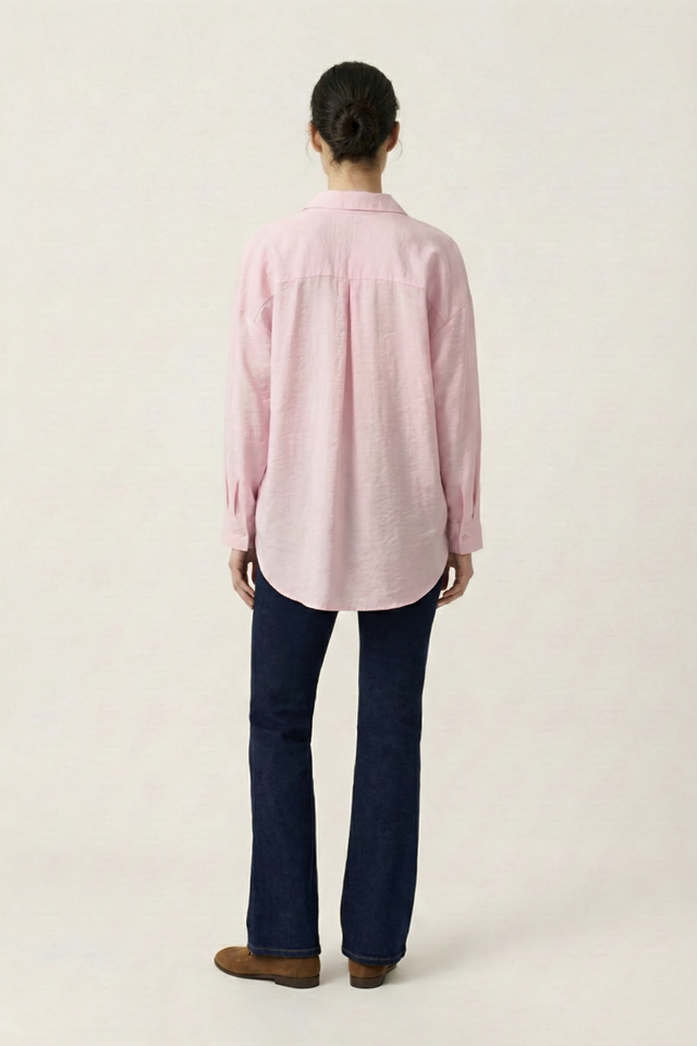 Рубашка оверсайз из вискозы