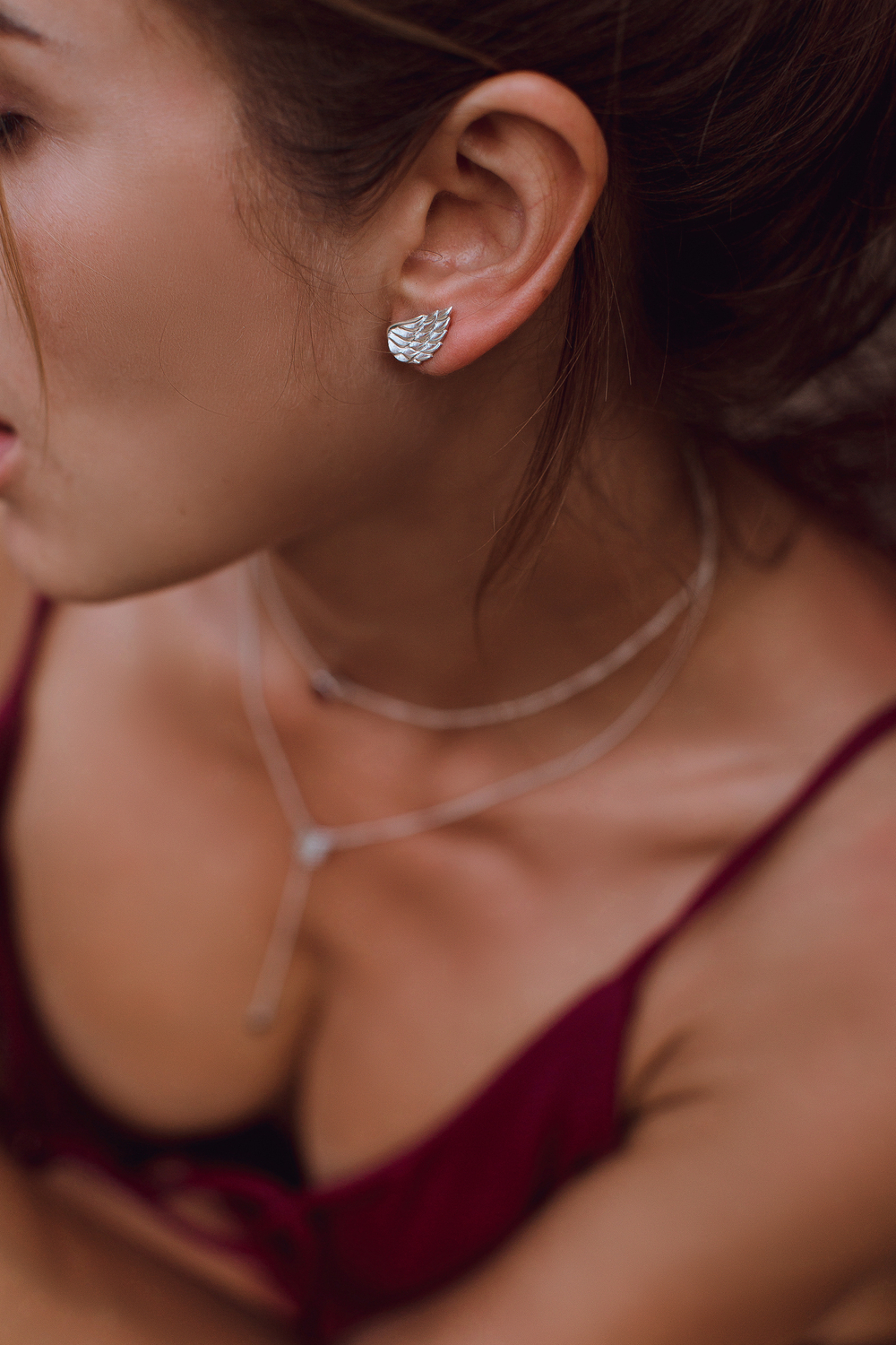 Серьги-пусеты «Невесомость»