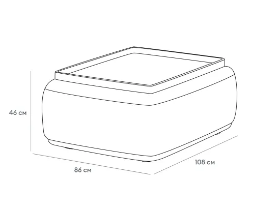 Столик прямоугольный Fabro 869855