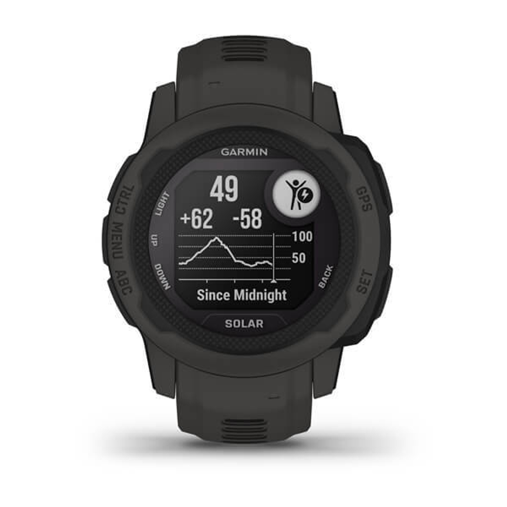 Смарт часы Garmin Instinct 2S Solar черный