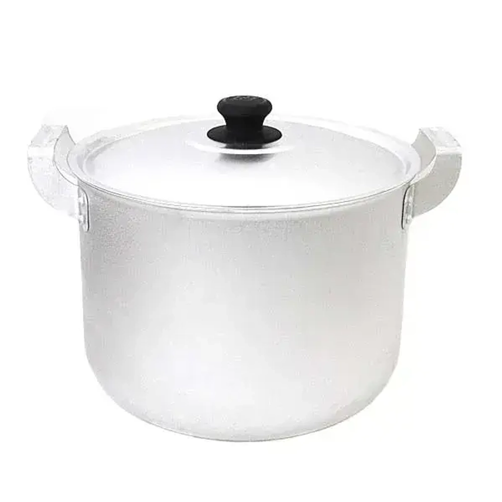 Кастрюля 8л 2руч. с мет. кр. КАЛИТВА (алюминий)