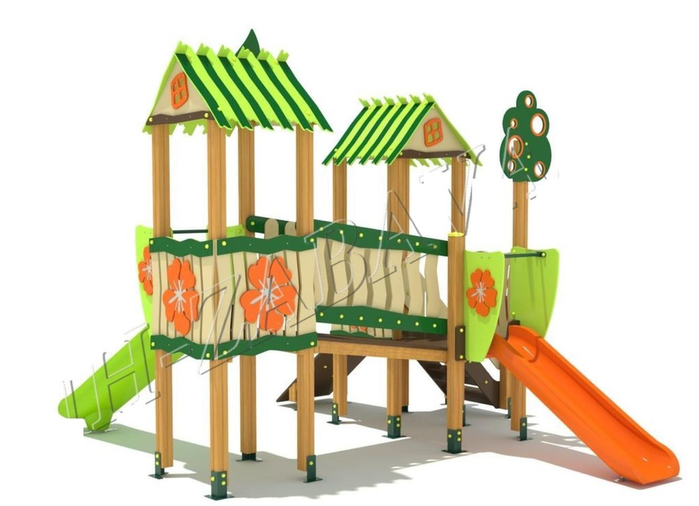 Игровой комплекс ДГС-06 Эколес от 3 лет для детской площадки