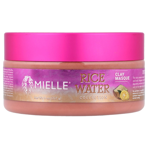 Mielle, Rice Water Collection, глиняная маска, 227 г (8 унций)