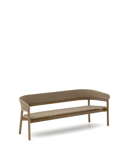 Диван 3-х местный Arinella из акации с натуральной отделкой и бежевой веревкой La Forma Испания