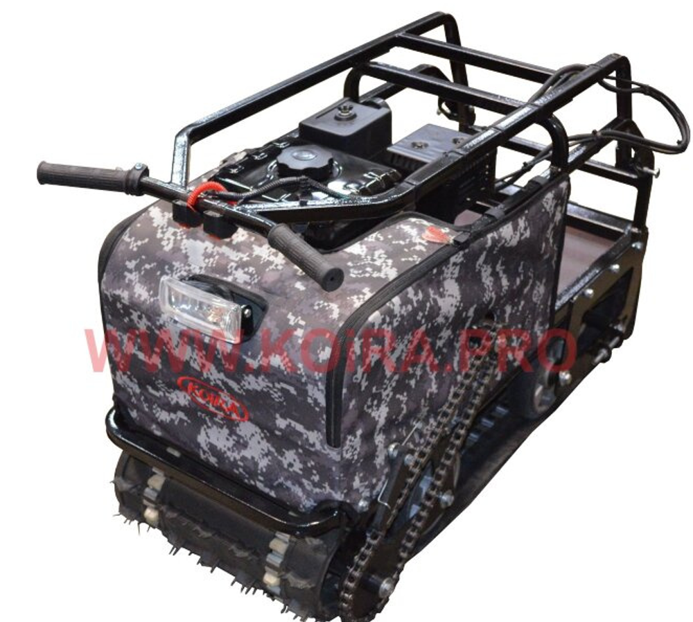 Мини мотобуксировщик KOiRA "Вжик" (107 см) 7 л/с с ручным стартером