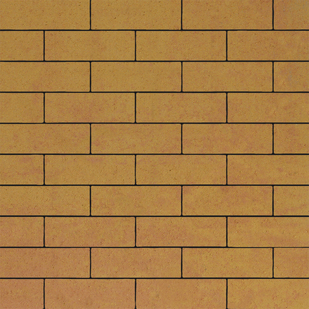 Тротуарная плитка ПРЯМОУГОЛЬНИК 300х100 мм - Листопад гладкий Сахара