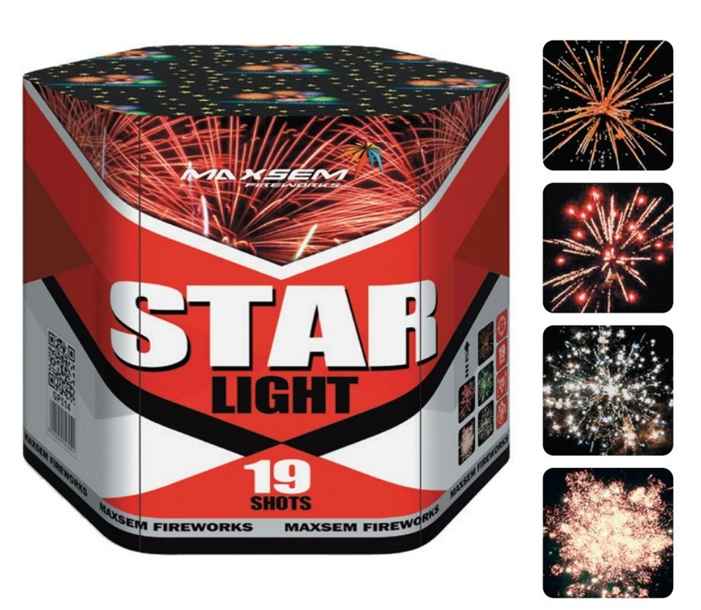 Батарея салютов "Star Light" GP514 19 залпов * 1"  (1/12)