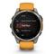 Garmin Fenix 8 51 мм AMOLED Sapphire – титановый корпус, оранжевый ремешок