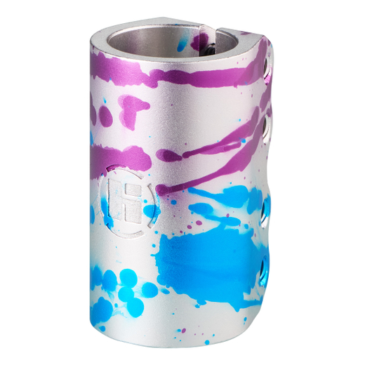 Хомут HIPExtreme H5 SCS 31.8 мм, 4 болта, голубой/фиолетовый