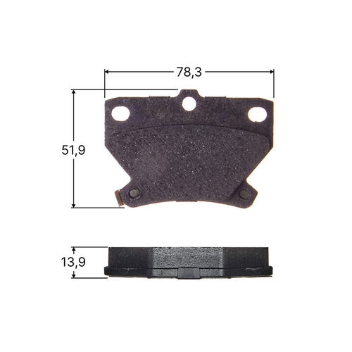 Колодки тормозные дисковые Avantech задние (противоскрипная пластина в компл.) AV256