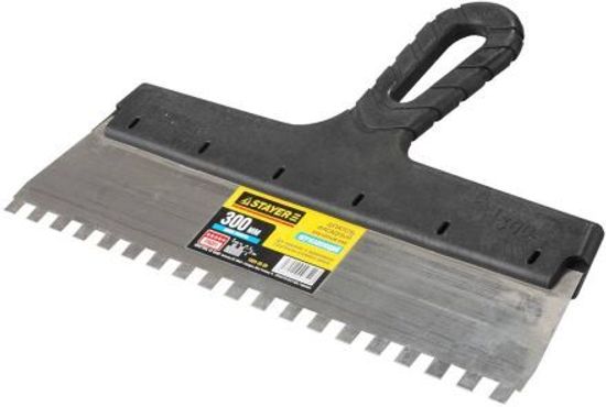 Шпатель STAYER PROF. зубчатый, 300мм, зуб 8*8мм