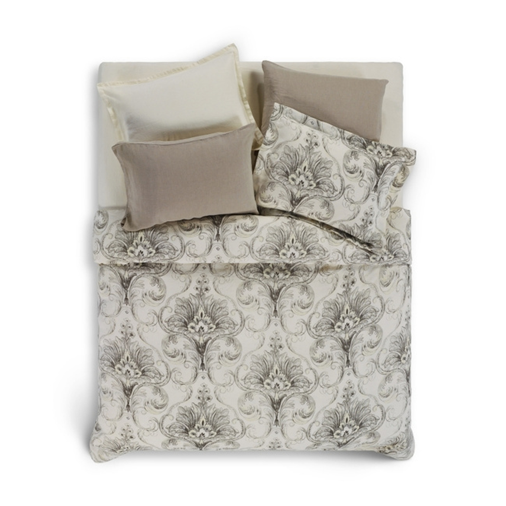 Наволочка 50x70 Hamam Vintage Iivory/Chocolatel слоновая кость/шоколад