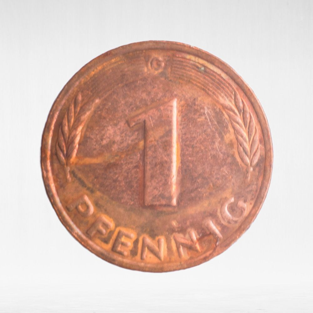 Germany, 1 Pfennig, 1984, (Karlsruhe Mint - "G"), VF
