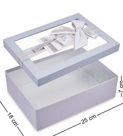 WF-177-B Набор коробок из 3 шт, сиренево-голубой