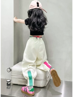 Джоггеры спортивные с цветными замками