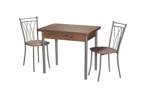 Комплект:Стол М20 Велингтон+стулья Премьер серебро/бенг. беж