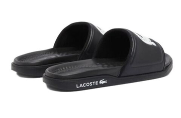 Шлепанцы Lacoste Serve Slide Dual - черные/белые