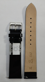 20 мм. Ремень кожаный. Гладкий лаковый.