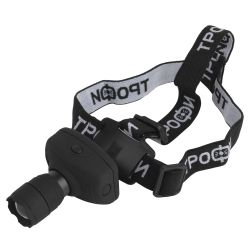 Фонарь налобный светодиодный Трофи Налобные GB-301 на батарейках мощный яркий 2 режима черный с регулируемым фокусом