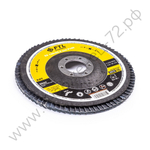 Круг лепестковый для шлифования по нержавеющей стали FTL Ergo 27 цирконий 125 х 22,2 мм P100