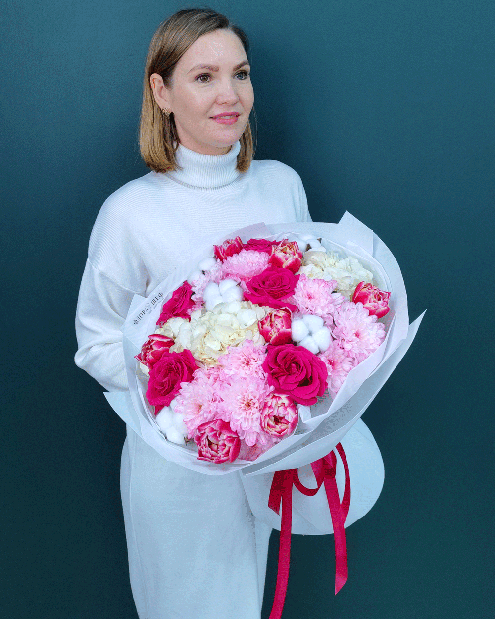 Яркий сборный букет(00476)