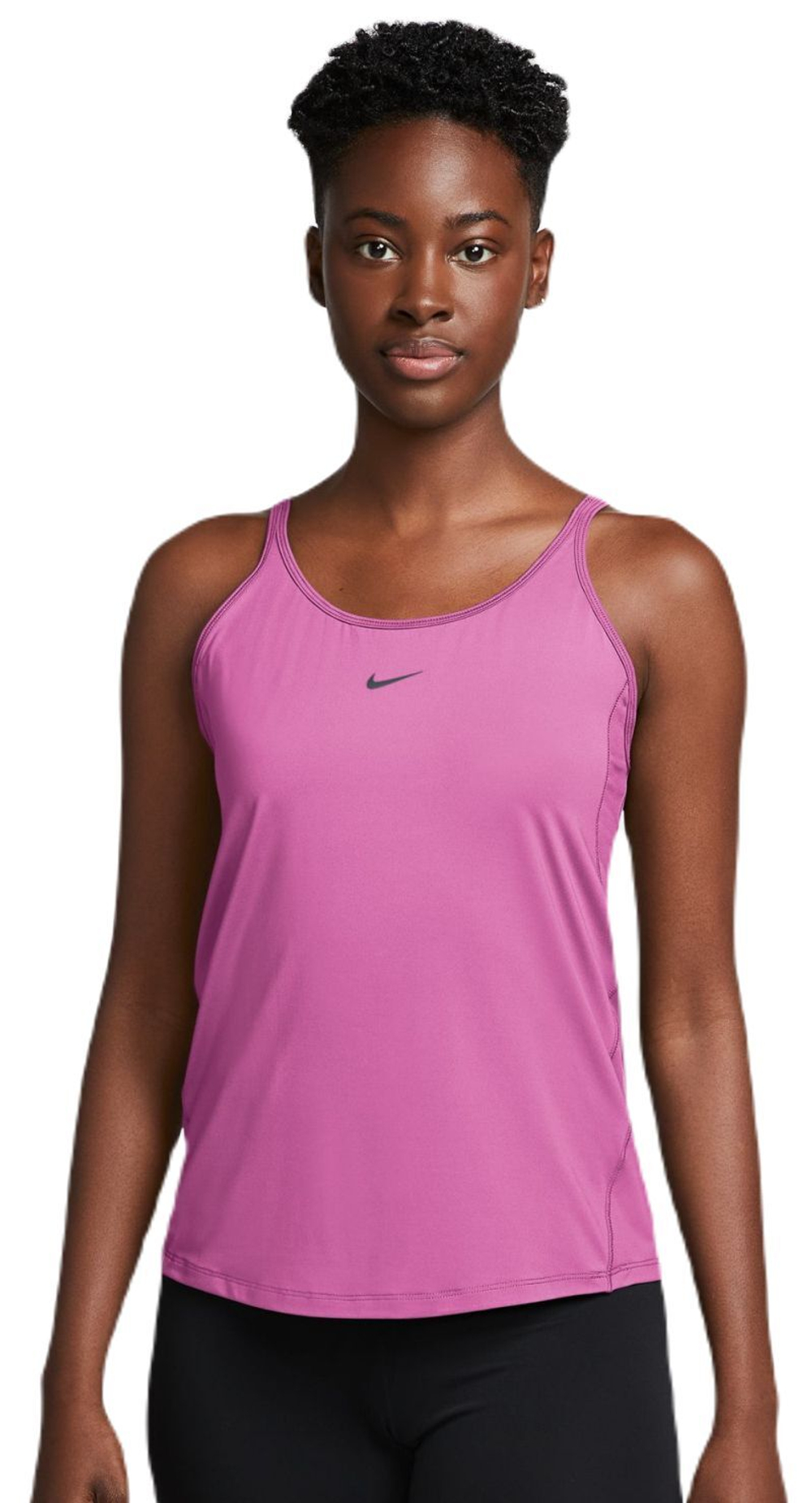 Топ теннисный Nike One Classic Dri-Fit Tank - playful pink/black